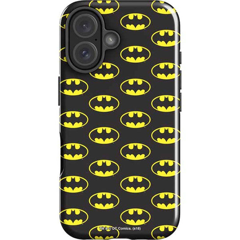 DC Comics Batman Logo All Over Print iPhone 16 Impact Case
